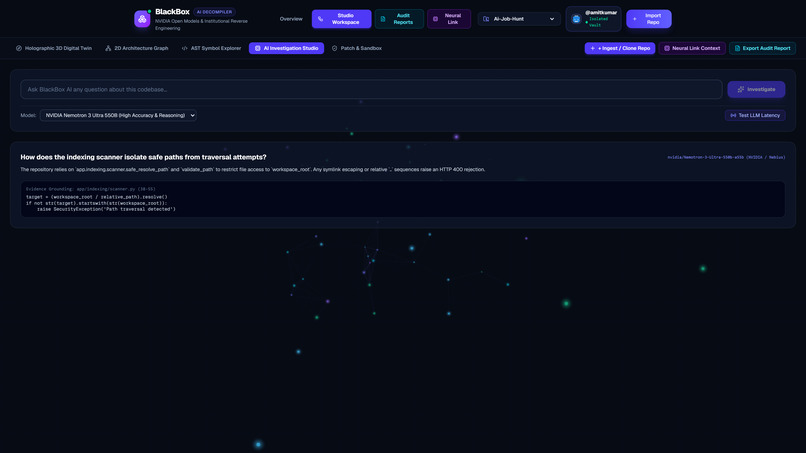 BlackBox: AI Repo Reverse Engineer & Agent Memory – screenshot 7