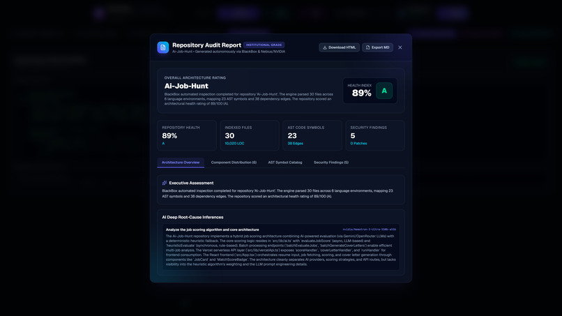 BlackBox: AI Repo Reverse Engineer & Agent Memory – screenshot 8