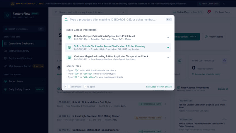 FactoryFlow — Industrial Operations Assistant – screenshot 10