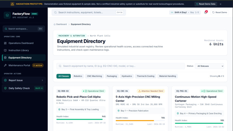 FactoryFlow — Industrial Operations Assistant – screenshot 12