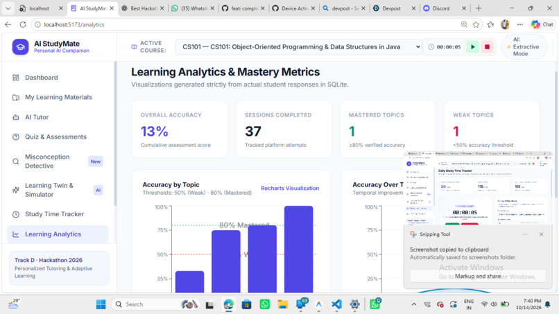 AI StudyMate: Learning Twin + Misconception Detective – screenshot 5