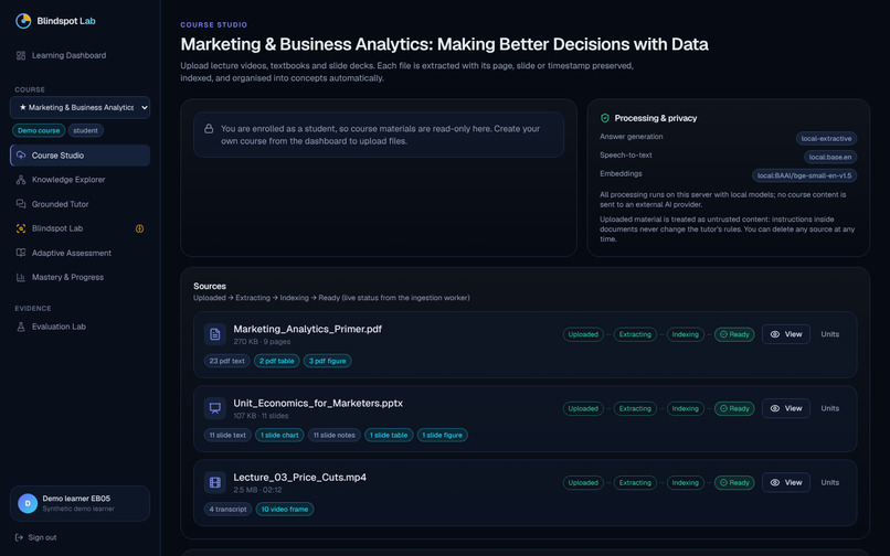 BlindSpot Lab – screenshot 2