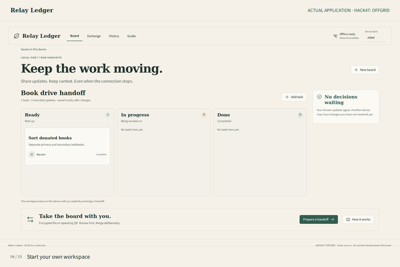 Relay Ledger – screenshot 4