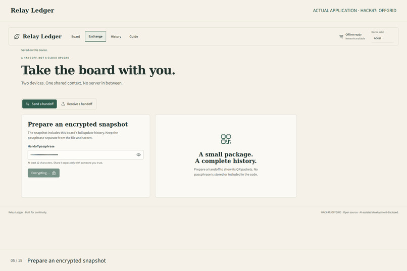 Relay Ledger – screenshot 5