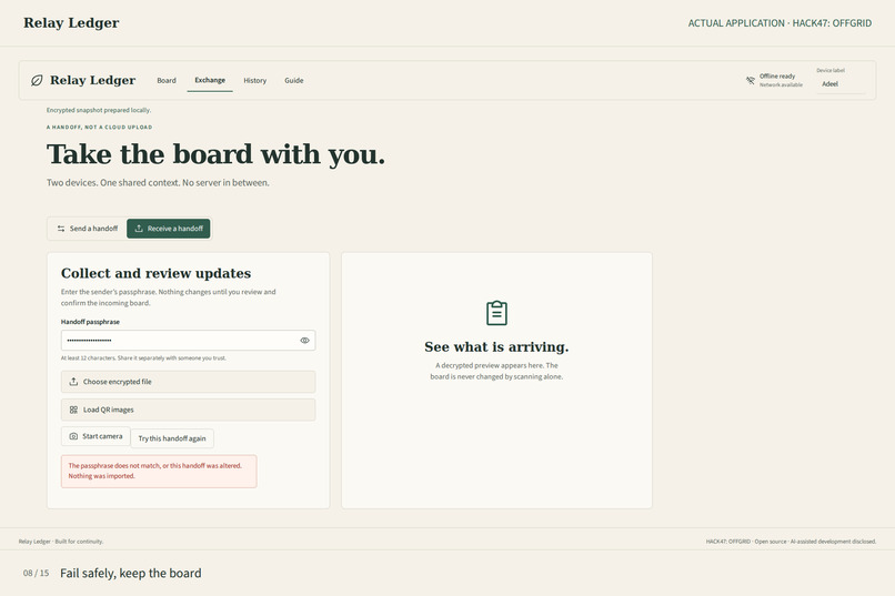 Relay Ledger – screenshot 6