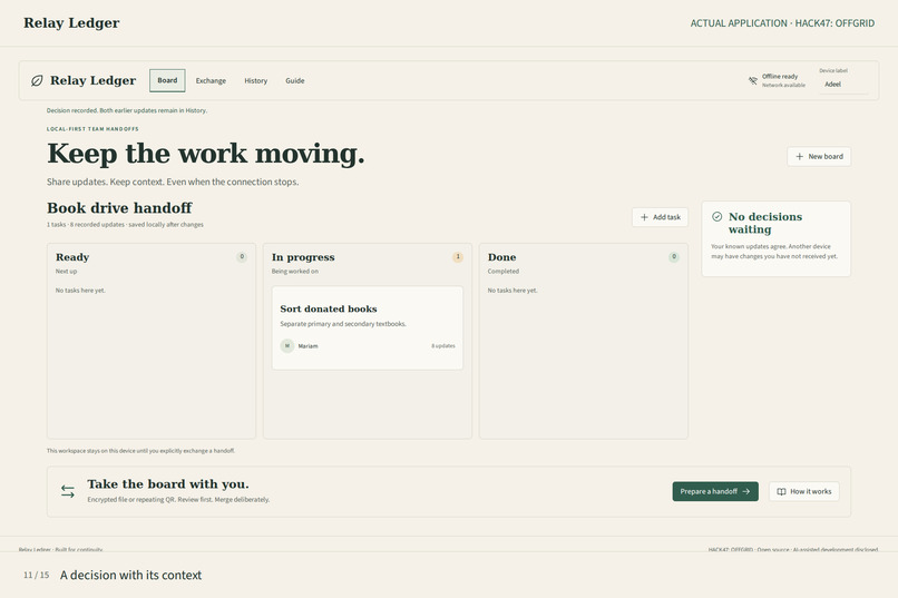 Relay Ledger – screenshot 7
