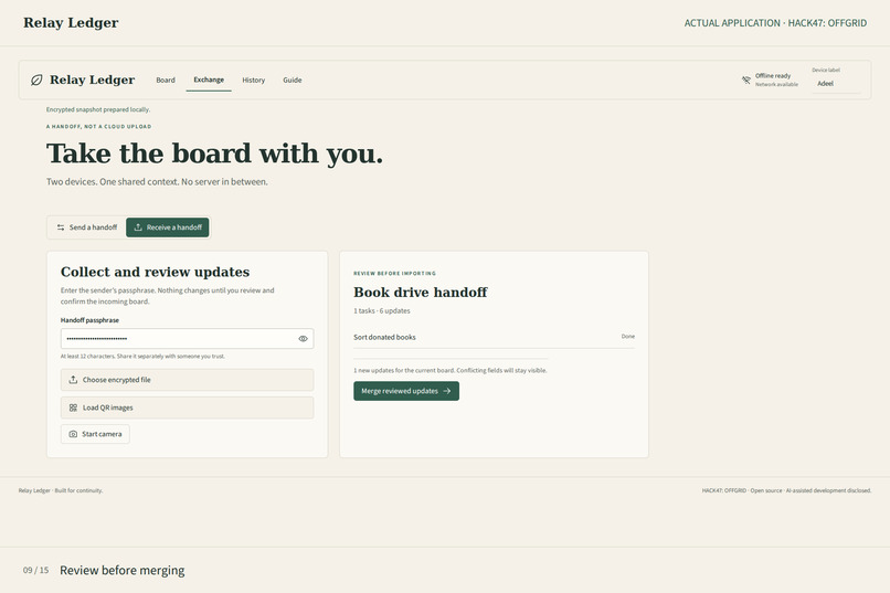 Relay Ledger – screenshot 9