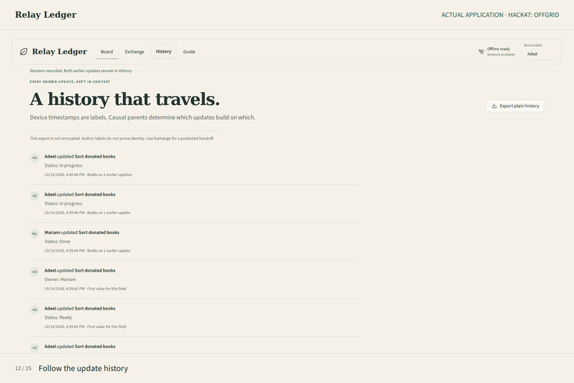 Relay Ledger – screenshot 10