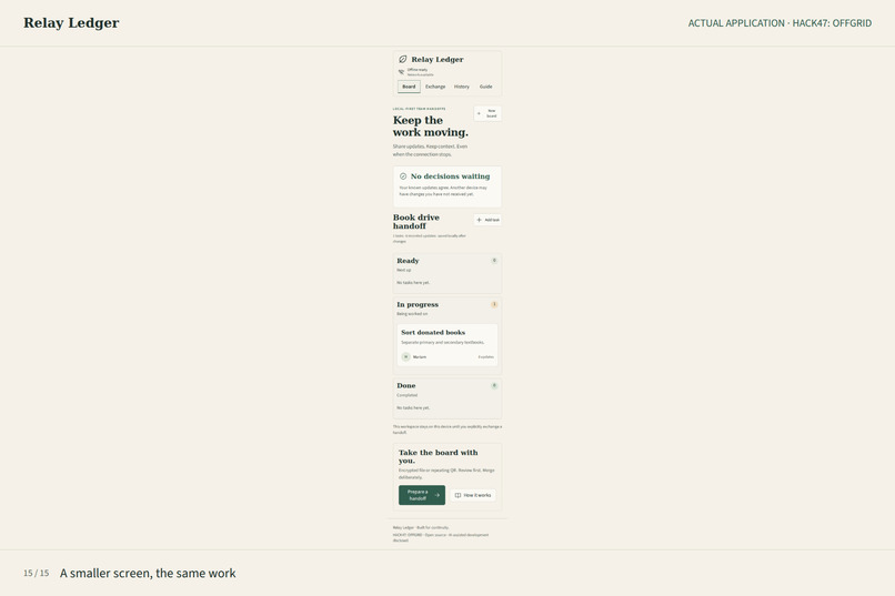 Relay Ledger – screenshot 11