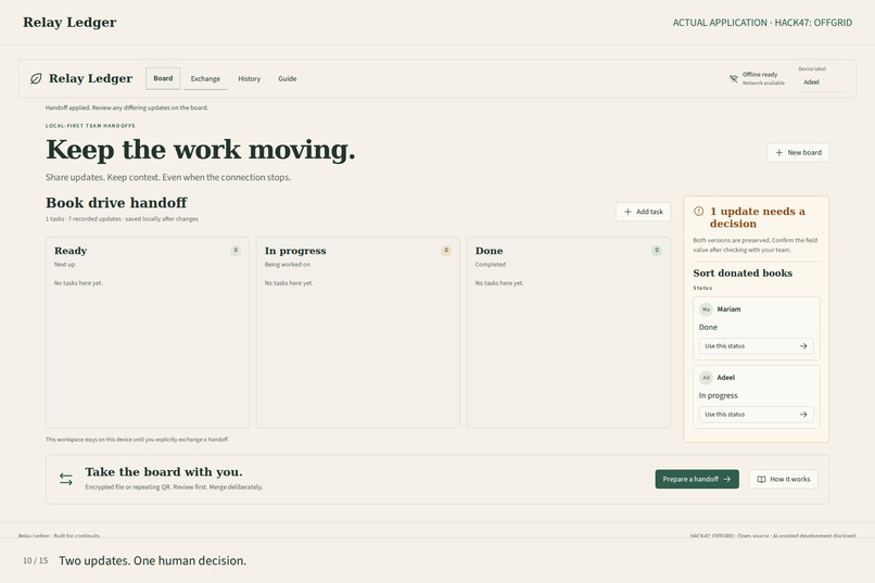 Relay Ledger – screenshot 14