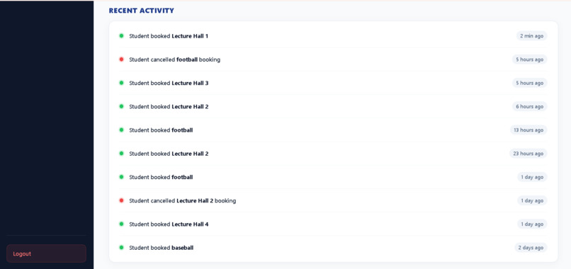  Campus Navigation and Facility Asset Booking System – screenshot 1