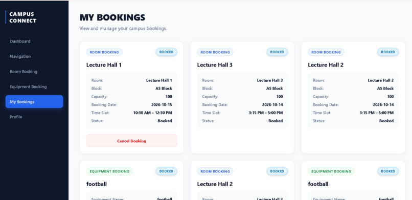  Campus Navigation and Facility Asset Booking System – screenshot 3