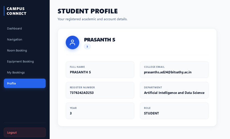  Campus Navigation and Facility Asset Booking System – screenshot 4