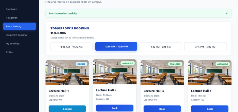  Campus Navigation and Facility Asset Booking System – screenshot 14