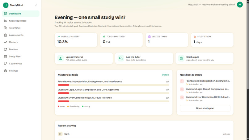 StudyMind – screenshot 2