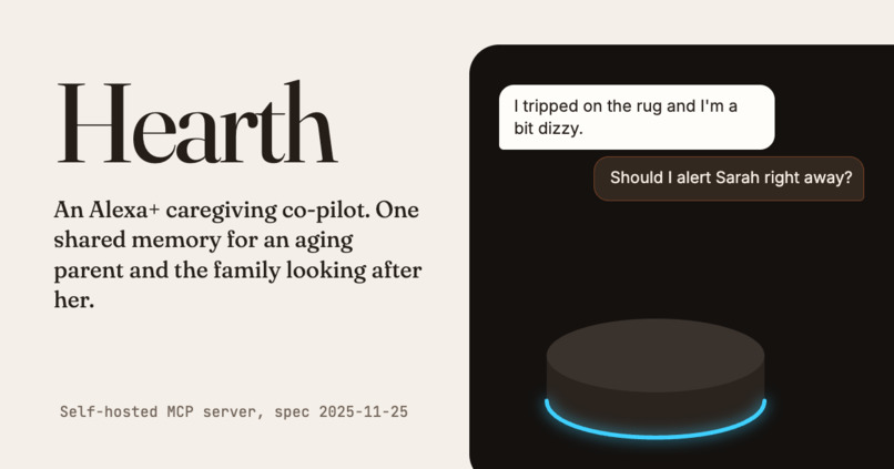 Hearth: an Alexa+ caregiving co-pilot – screenshot 1