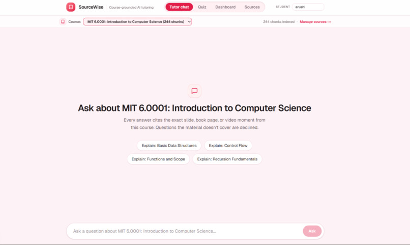 SourceWise – screenshot 1