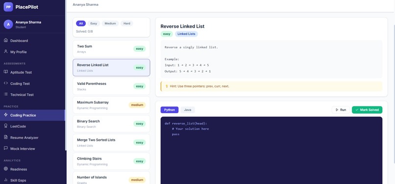 PlacePilot – AI-Powered Placement Intelligence Platform – screenshot 5