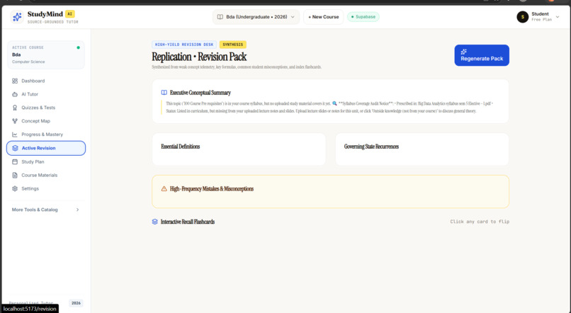 StudyMind AI: Multimodal Source-Grounded Tutor – screenshot 2