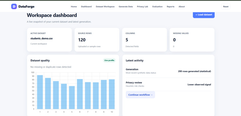 DataForge – Synthetic Data Studio – screenshot 11
