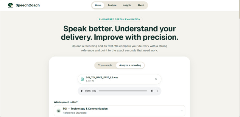 Speech Coach – screenshot 1