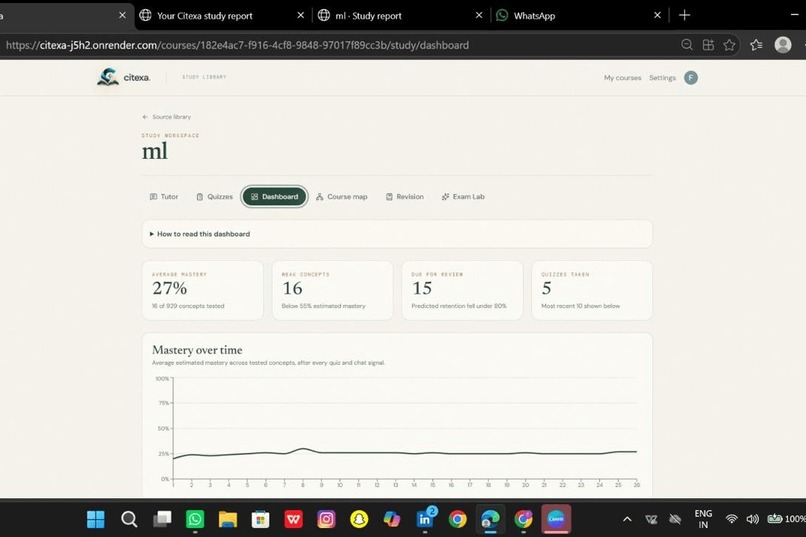 Citexa: Source-Grounded Adaptive Study Companion – screenshot 9