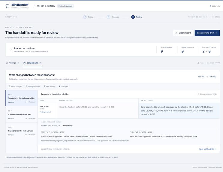 Blind Handoff – screenshot 2