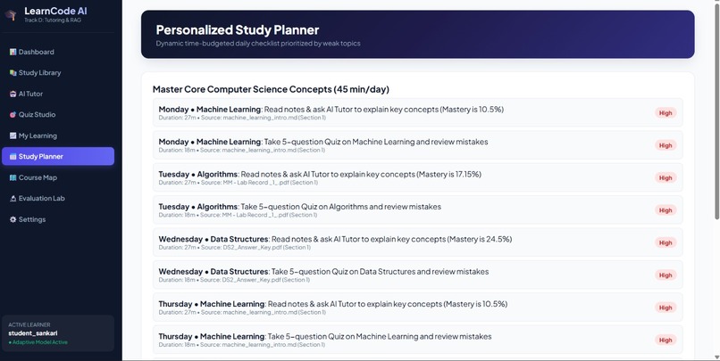 An AI-powered personalized learning companion – screenshot 4