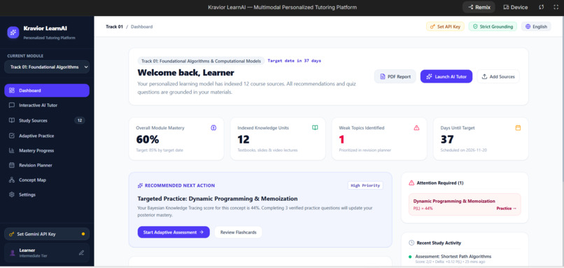 kravior-learnai – screenshot 1
