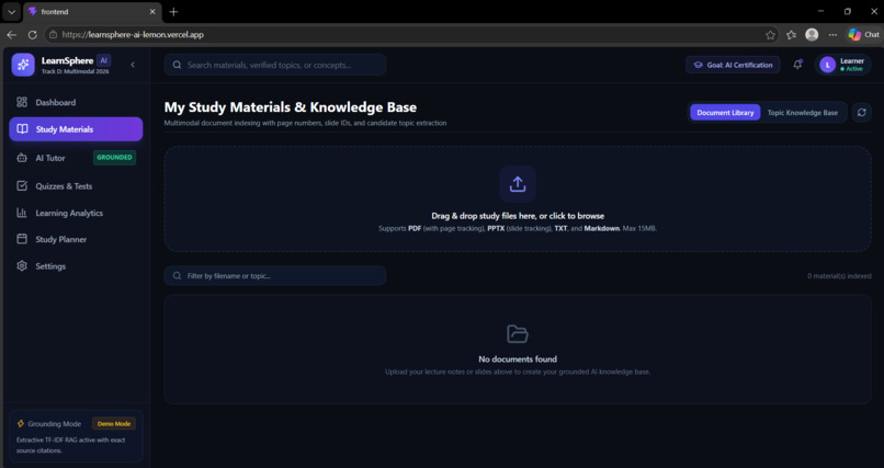 LearnSphere AI – screenshot 2