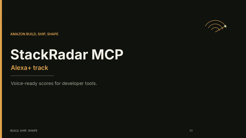 StackRadar MCP – screenshot 1
