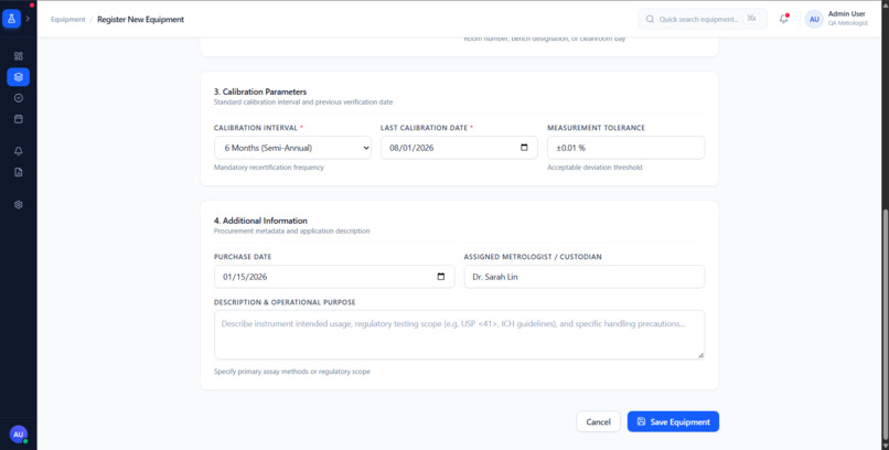 Automated Lab Calibration Project – screenshot 2