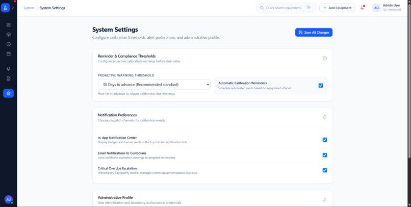 Automated Lab Calibration Project – screenshot 4