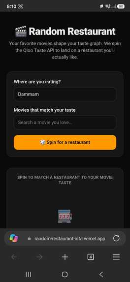 Random Restaurant – screenshot 1
