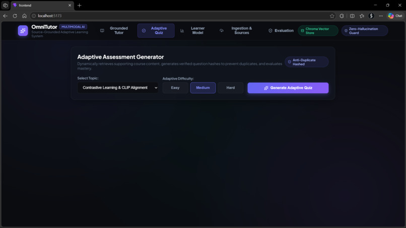 OmniTutor: Multimodal AI Source-Grounded Learning System – screenshot 2