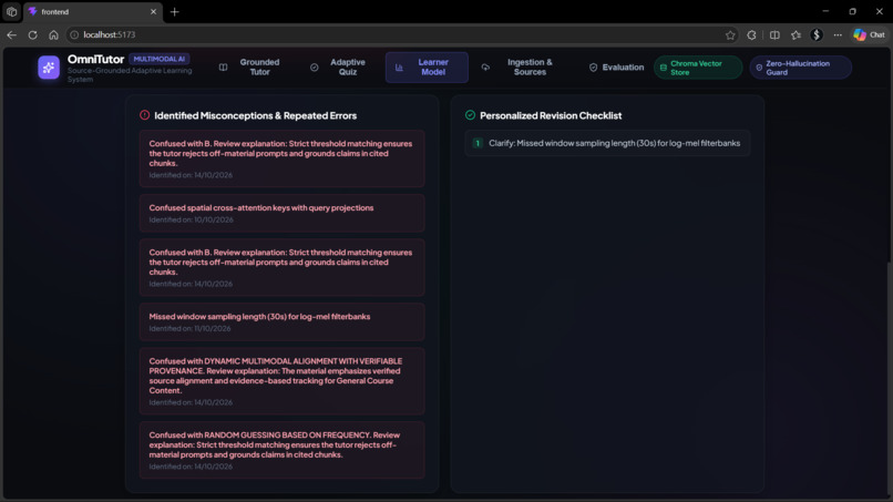 OmniTutor: Multimodal AI Source-Grounded Learning System – screenshot 6
