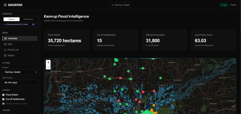Sahayak: Mapping Flood Damage from Space – screenshot 2
