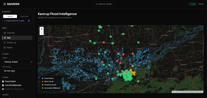 Sahayak: Mapping Flood Damage from Space – screenshot 3