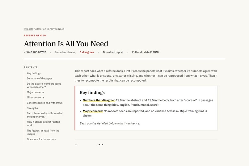 Paper Reproducibility Auditor – screenshot 7
