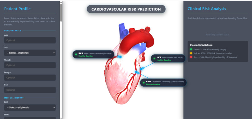 CardioRisk 3D: Multi-Vessel Heart AI – screenshot 1