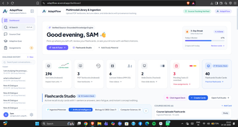AdaptFlow – screenshot 1