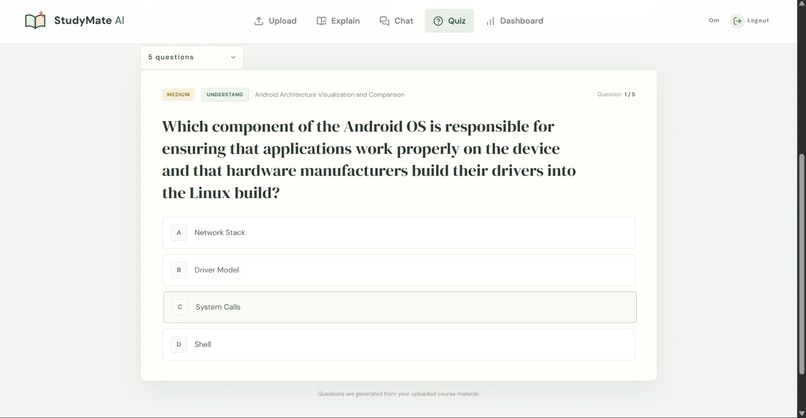 StudyMate AI: Your course, your pace, your personal tutor – screenshot 6