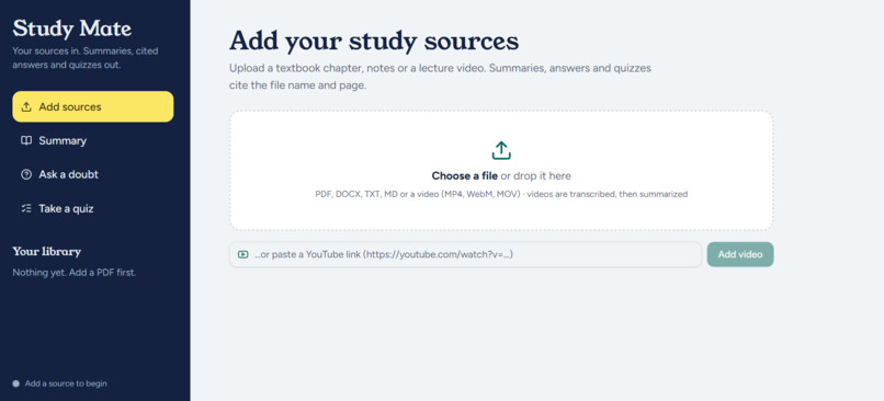 Studymate AI – screenshot 1