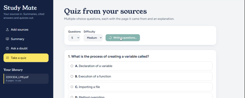 Studymate AI – screenshot 5