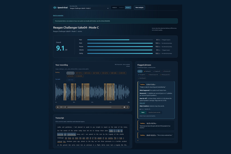 Speech Evaluation – screenshot 5