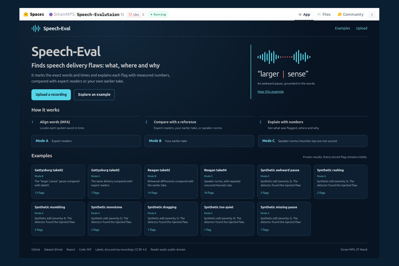 Speech Evaluation – screenshot 6