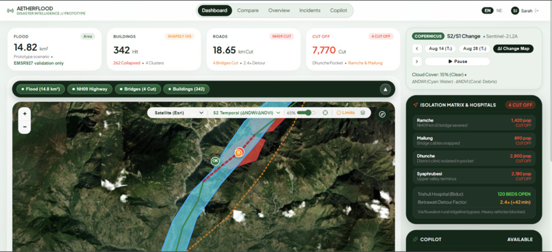 Track B: Mapping Flood Damage from Space – screenshot 1