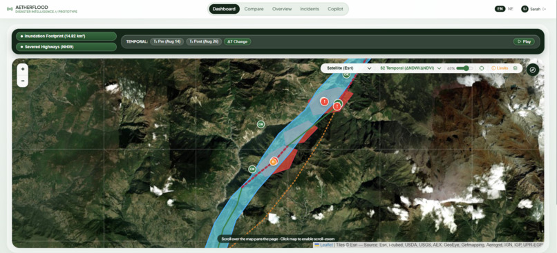 Track B: Mapping Flood Damage from Space – screenshot 2