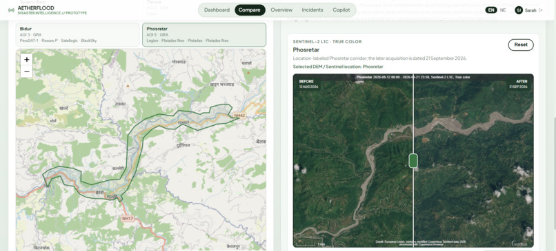 Track B: Mapping Flood Damage from Space – screenshot 3