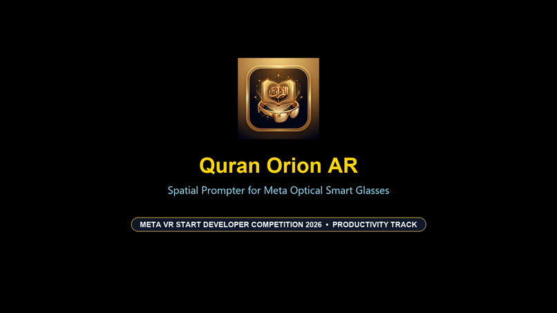 Quran Orion AR — Sacred Spatial Prompter – screenshot 1